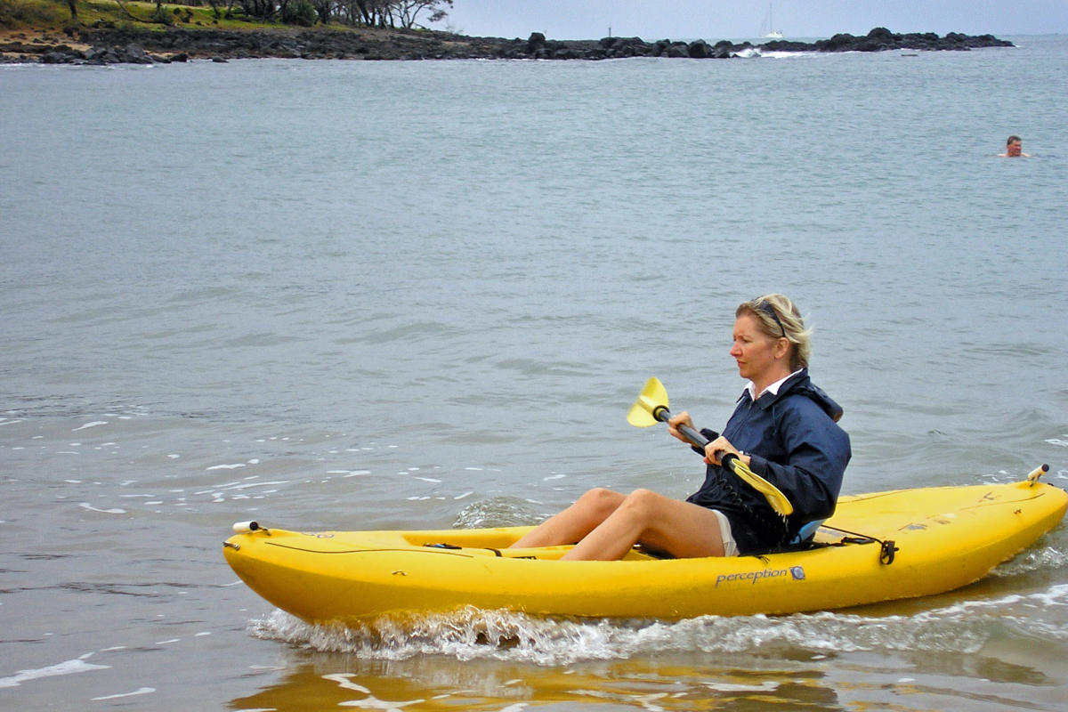 Angela Simpson kayaking
